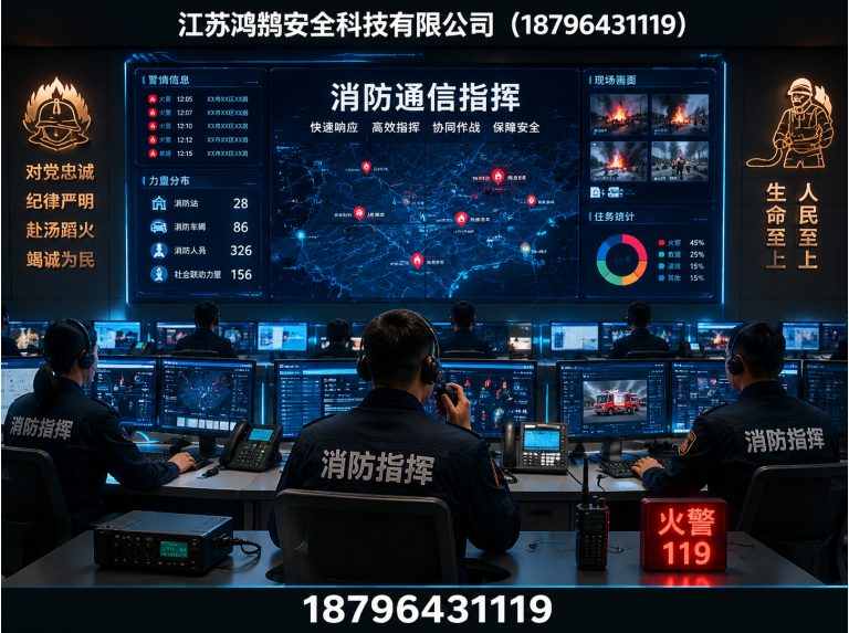 保亭消防通信指挥展示图